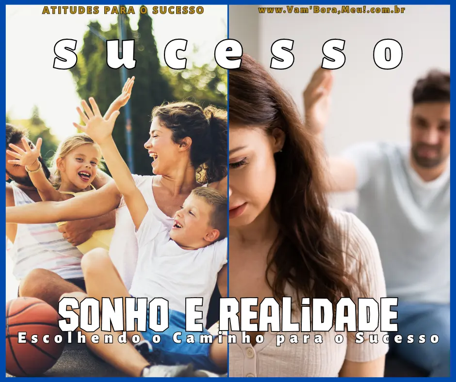 A escolha do caminho do sucesso entre o Sonho e a Realidade. O que devemos priorizar para obtermos o devido sucesso. Saiba como traçar e direcionar este caminho adaptando à sua realidade e suas próprias atitudes.
