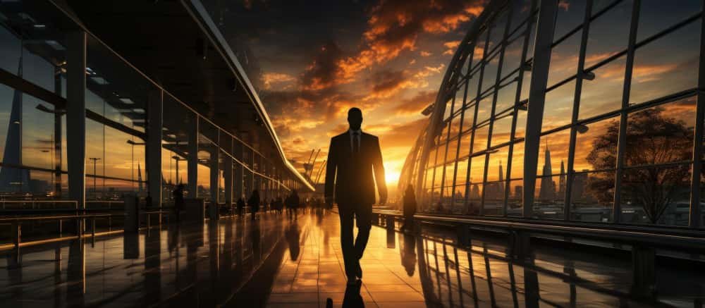 Amanhecer radiante, representando o começo de um novo caminho para o sucesso.