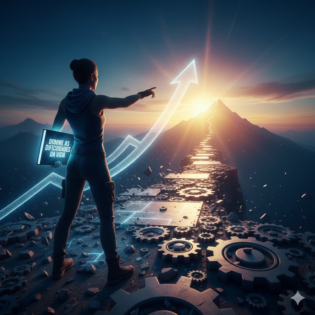 Imagem motivacional do artigo “O Próximo Passo – Transforme seu Autoconhecimento em Poder de Ação” no site Vam'Bora,Meu! .com.br – Realize Sonhos Impulsionando Potenciais. Representa evolução pessoal, autoestima e confiança, alinhada ao nicho de motivação e autoajuda, categoria de bem-estar pessoal e tema estilo de vida. Ideal para conteúdos sobre desenvolvimento pessoal, coaching, meditação e práticas que fortalecem a qualidade de vida, inspirando pessoas a impulsionar seus potenciais, transformar autoconhecimento em atitude e alcançar equilíbrio emocional e realização plena.